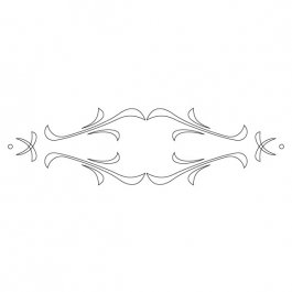 CMT Orange Tools CRCS-505 Šablóna na ornamenty na zásuvky KASKADA 250x65 mm