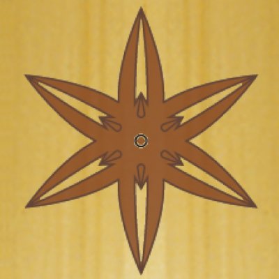 CMT Orange Tools CRCS-702 Šablóna na ornamenty ružicové vzory ROZETA 88 a 70 mm