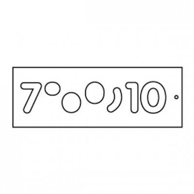 TREND 102-WP-T/NUC/57B Frézovacia šablóna na číslice, veľ. 57 mm, 7-10