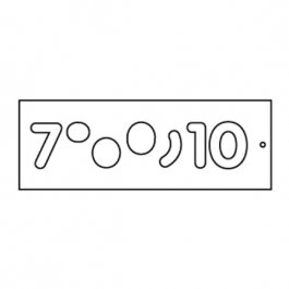 TREND 102-WP-T/NUC/57B Frézovacia šablóna na číslice, veľ. 57 mm, 7-10