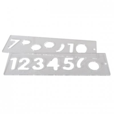 TREND 102-TEMP/NUC/57 Frézovacia sada šablón na číslice, veľ. 57 mm, 1-10