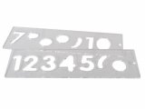 TREND 102-TEMP/NUC/57 Frézovacia sada šablón na číslice, veľ. 57 mm, 1-10
