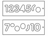 TREND 102-TEMP/NUC/57 Frézovacia sada šablón na číslice, veľ. 57 mm, 1-10