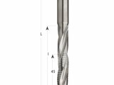 IGM Professional F195-14201 Hrúbkovacia špirálová fréza na dvere HWM Z3R - D14x95 L150 S=14