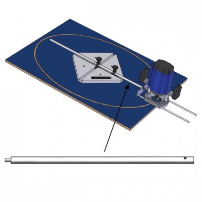 IGM Professional FMR3997 Predlžovacia tyč D16x400 mm pre šablónu FMR3000