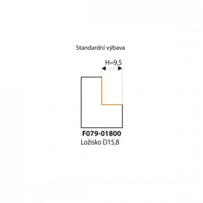 IGM Professional F049 Falcovacia žiletková fréza - H9,5 D34,9x12 L55 S=8 HM