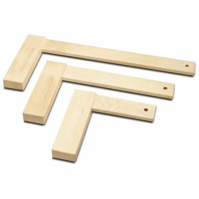 IGM Fachman M974-01001 Drevený uholník 90°,  250x135x20 mm