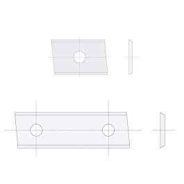 IGM Professional N014-30151 Žiletka tvrdokovová Z2 zkosená N014 - 30x12x1,5 Drevo P