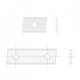 IGM Professional N014-20142 Žiletka tvrdokovová Z2 zkosená N014 - 20x12x1,5 UNI L