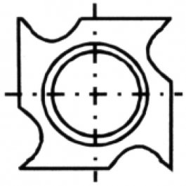 IGM Professional N021-29535  Žiletka tvrdokovová N021 - 18x18x2,95 Drevo+