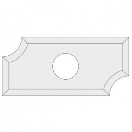 IGM Professional N031-06342 Žiletka tvrdokovová radiusová N031 - R6,35 24,5x12x1,5 UNI