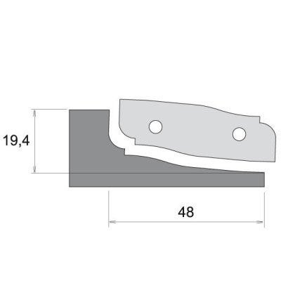 IGM Professional F631-091122 Profilový nôž pre F631 - typ B, spodný