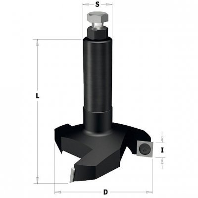 IGM Professional F463-00331 Stopková fréza na plochy HM - D80x12 L90 S=20x60 Z3