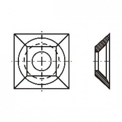 IGM Professional NT22695 Žiletka tvrdokovová, 21x21x5, drevo