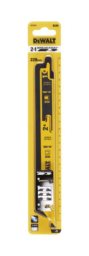 DeWALT DT2416 Sada odlomiteľných plátkov na kov 228 mm, 5 ks
