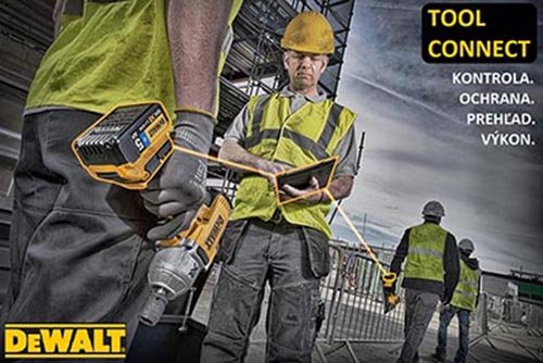 Náradie DEWALT s aplikáciou Tool Connect
