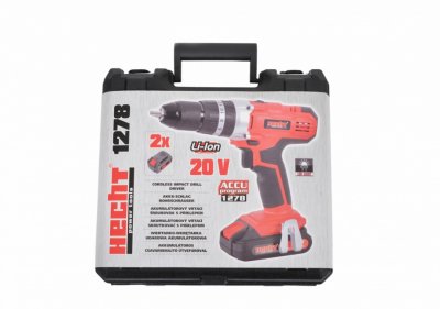 HECHT1278 Aku skrutkovač/ príklepová vŕtačka 20 V, 2 Ah
