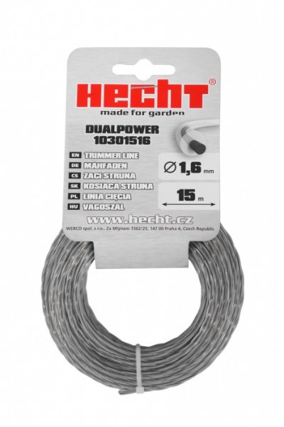 HECHT10301516 Struna guľatá 1,65 mm x 15 m