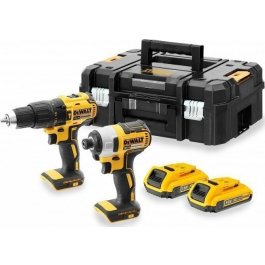 DeWALT DCK2060D2T Kombinovaná súprava 18 V - príklepová vŕtačka + rázový uťahovač