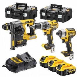 DeWALT DCK368P3T Kombinovaná súprava 18 V - kladivo SDS-plus + vŕtačka + rázový uťahovač