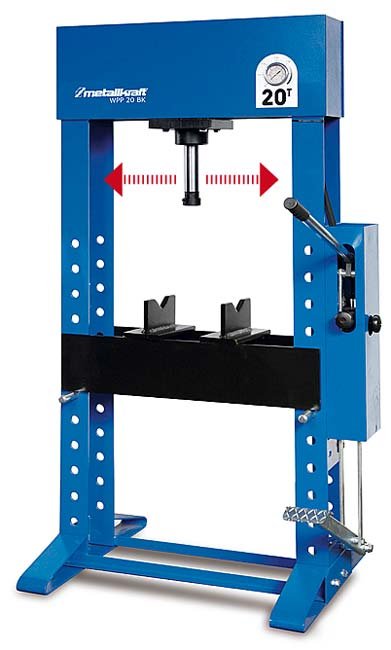 Metallkraft® Ručný/ nožný hydraulický lis WPP 30 BK