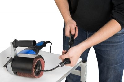Metallkraft® Satinovacia brúska SM 100