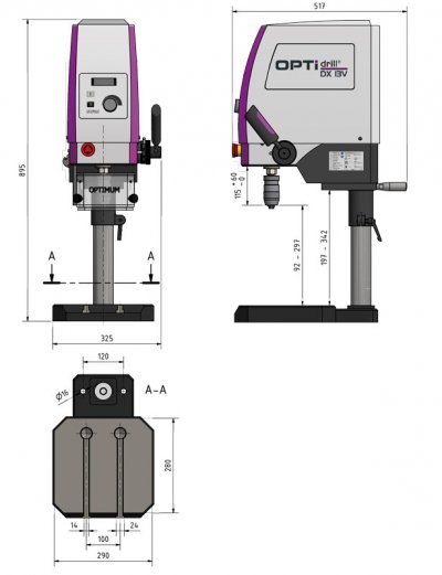 OPTIMUM Stolná vŕtačka OPTIdrill DX 13 V