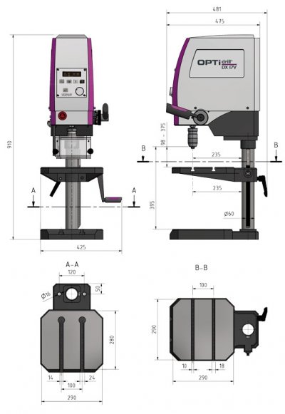 OPTIMUM Stolová vŕtačka OPTIdrill DX 17 V