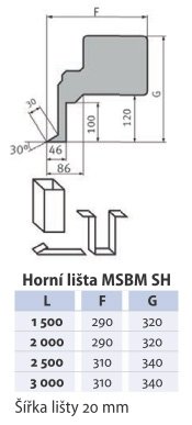 Metallkraft® Ohýbačka plechu MSBM 2020-25 SH