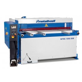Metallkraft® Elektrické nožnice na plech MTBS 1350-30 B s programovateľným zadným dorazom