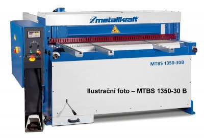 Metallkraft® Elektrické nožnice na plech MTBS 1540-40 B s programovateľným zadným dorazom