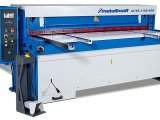 Metallkraft® Elektrické nožnice na plech MTBS 2100-40 B s programovateľným zadným dorazom