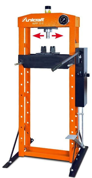 Unicraft® Ručný/ nožný hydraulický lis WPP 15 E