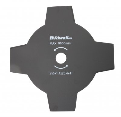 RIWALL Riwall PRO 4-zubý žací nôž krovinorezu pr. 255x25,4x1,4mm