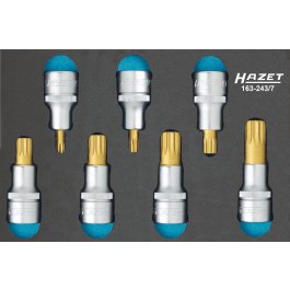 HAZET Sada nástrčných hlavíc (XZN) 163-243/7 ∙ 1/2" ∙ 7 ks