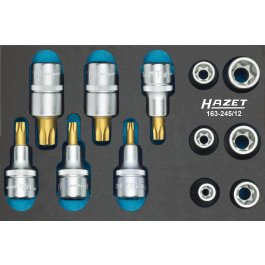HAZET Sada náradia TORX® 163-245/12 ∙ 1/2" ∙ 12 ks