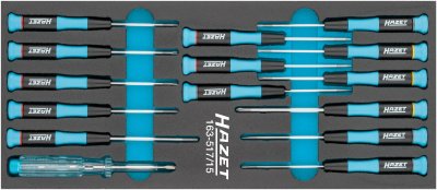 HAZET Sada elektronických skrutkovačov 163-517/15 ∙ 15 ks