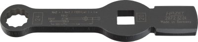 HAZET Rázový očkový kľúč (dvojitý 6-hran) s 2 nárazovými plochami 2872SZ-24 ∙ 3/4" ∙ 24