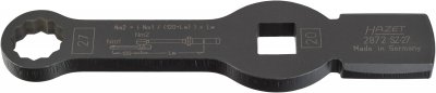 HAZET Rázový očkový kľúč (dvojitý 6-hran) s 2 nárazovými plochami 2872SZ-27 ∙ 3/4" ∙ 27