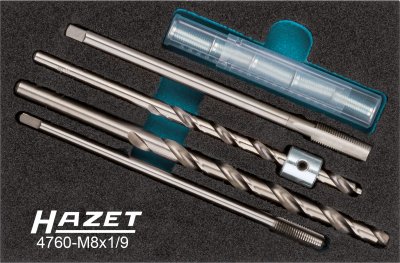 HAZET Sada pre opravu žeraviacich sviečok 4760-M8X1/9 ∙ 9 ks