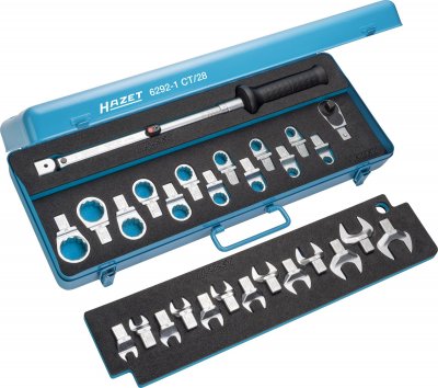 HAZET Sada momentového náradia 6292-1CT/28 ∙ 14 x 18 mm ∙ 28 ks