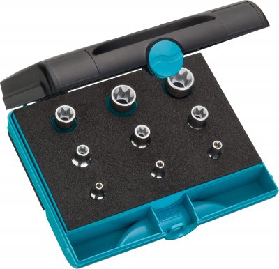 HAZET Sada nástrčných hlavíc TORX® 1557/9 ∙ 9 ks