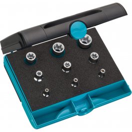 HAZET Sada nástrčných hlavíc TORX® 1557/9 ∙ 9 ks