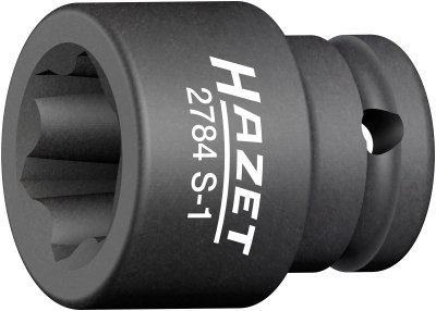 HAZET Nástrčná hlavice pre rázový a strojový utahovač 2784S-1 ∙ 1/2" ∙ Drážkový profil