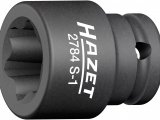 HAZET Nástrčná hlavice pre rázový a strojový utahovač 2784S-1 ∙ 1/2" ∙ Drážkový profil