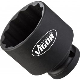VIGOR Nástrčná hlavica pre rázový a strojový uťahovač, krátka (dvojitý 6-hr.) V4478 ∙ 1/2" ∙ 36 ∙ 50 mm