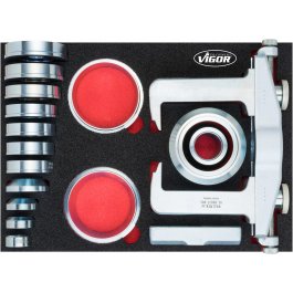 VIGOR Univerzálna sada náradia pre demontáž nábojov kolies V4906 ∙ 23 ks