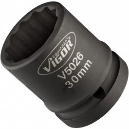 VIGOR Nástrčná hlava pre rázový a strojový uťahovač V5026 ∙ 3/4" ∙ dvojitý šesťhranný profil ∙ 30 ∙ 50 mm