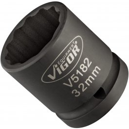 VIGOR Nástrčná hlava pre rázový a strojový uťahovač V5182 ∙ 3/4" ∙ dvojitý šesťhranný profil ∙ 32 ∙ 50 mm
