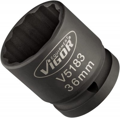 VIGOR Nástrčná hlava pre rázový a strojový uťahovač V5183 ∙ 3/4" ∙ dvojitý šesťhranný profil ∙ 36 ∙ 50 mm